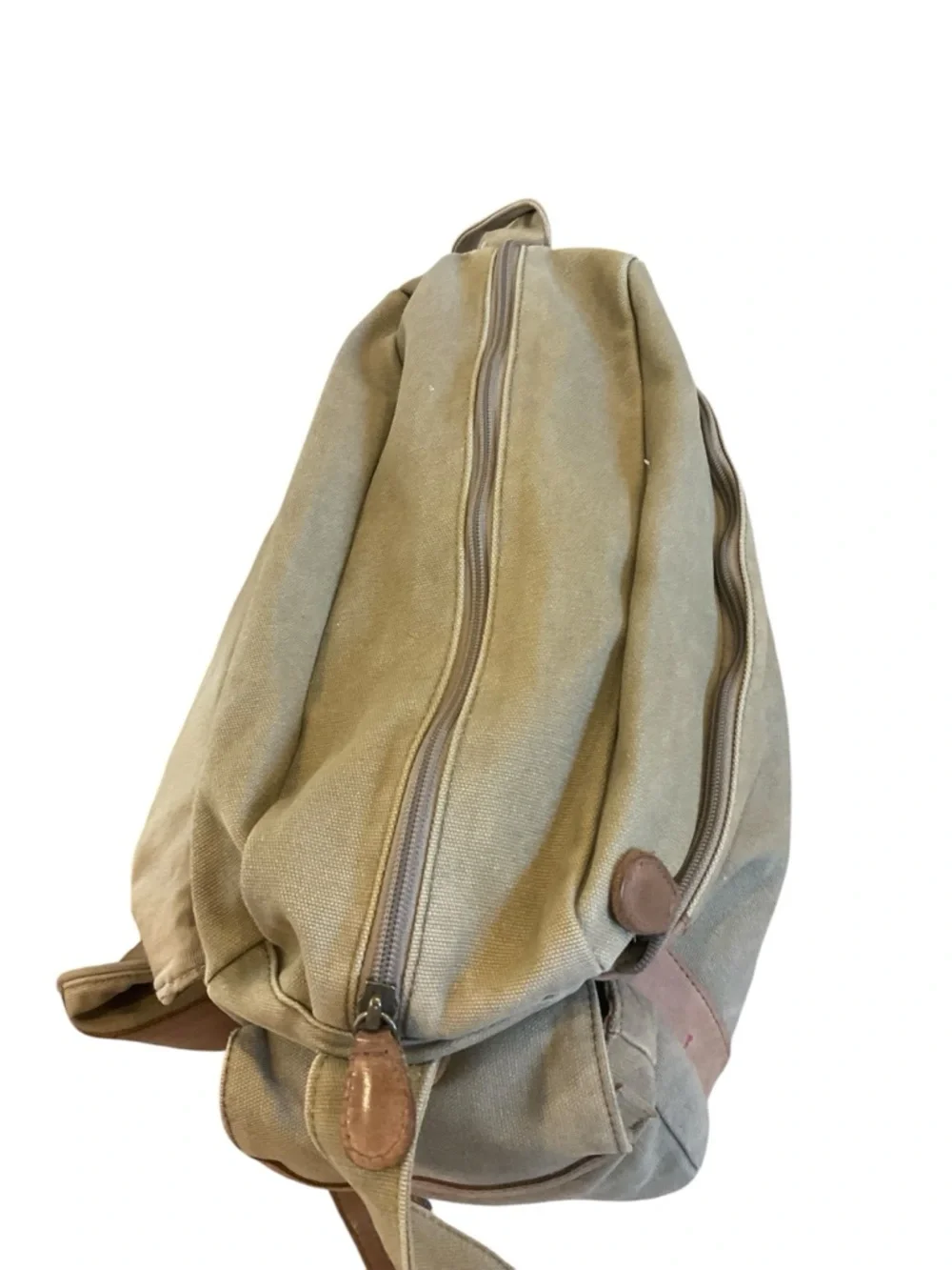L.L. Bean canvas and leather messenger bag